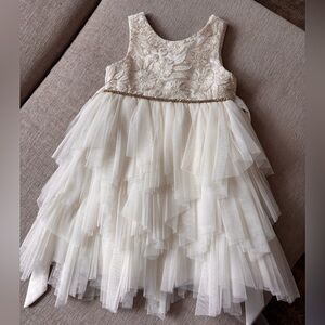 American Princess Cream Layered Dress